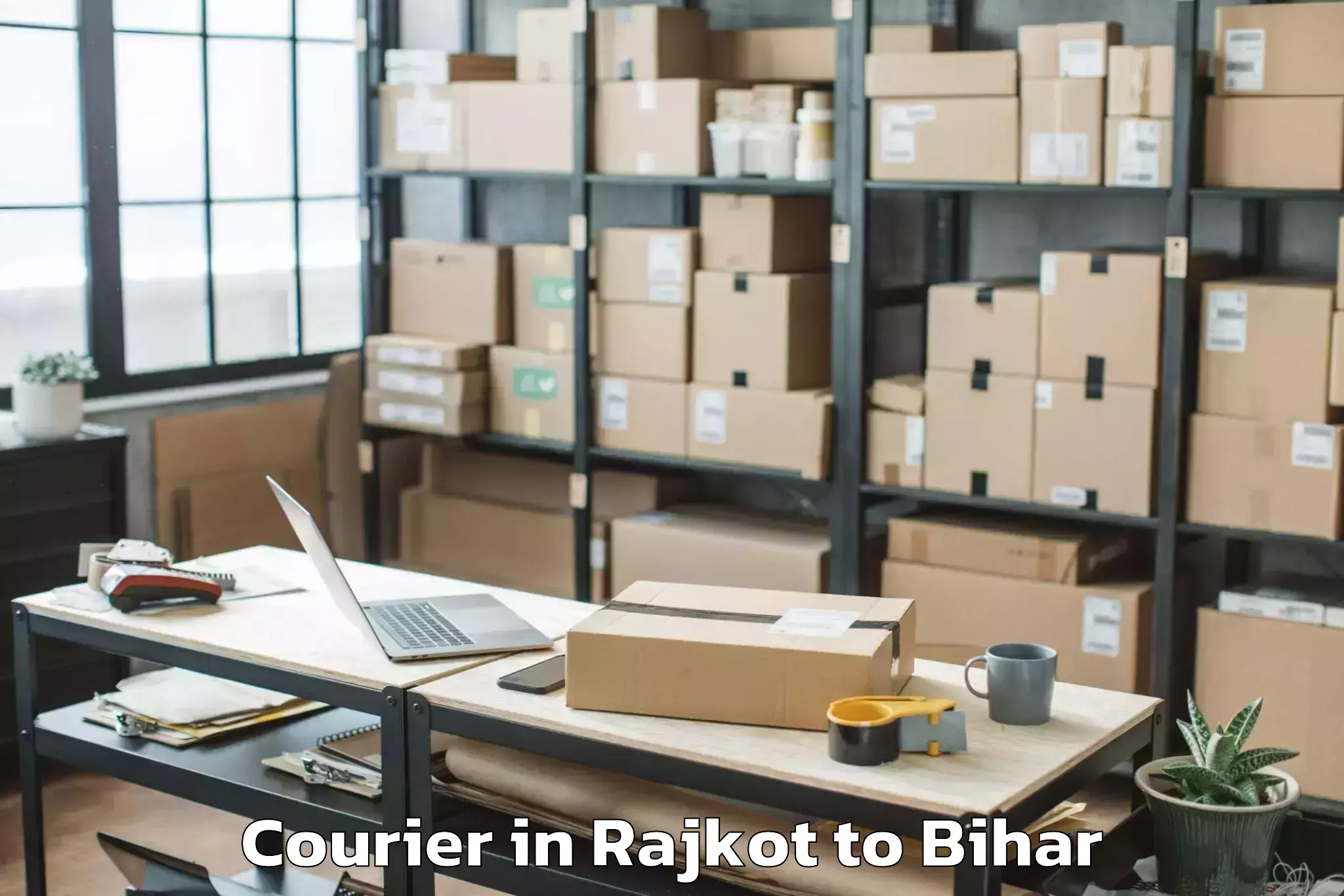 Get Rajkot to Chausa Courier